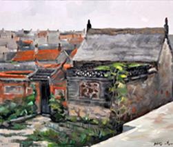 画家张涛《烟墩角油画》欣赏